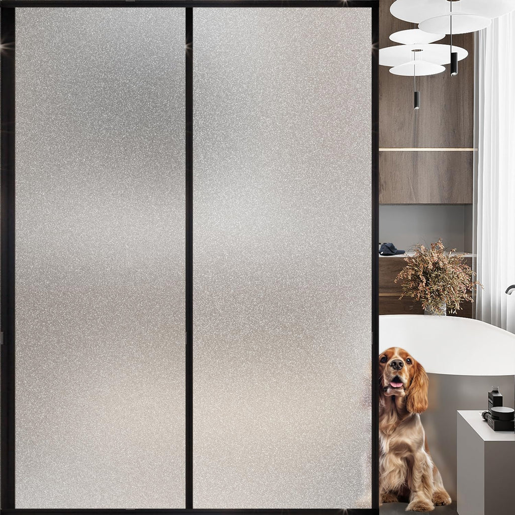 Window Privacy Blinds, Removable Glass Door Privacy Film, Suitable for Bathrooms, Offices, Static Cling Decorative Film, Reusable Window Stickers (Blinds, 17.5 x 78.7 inch)