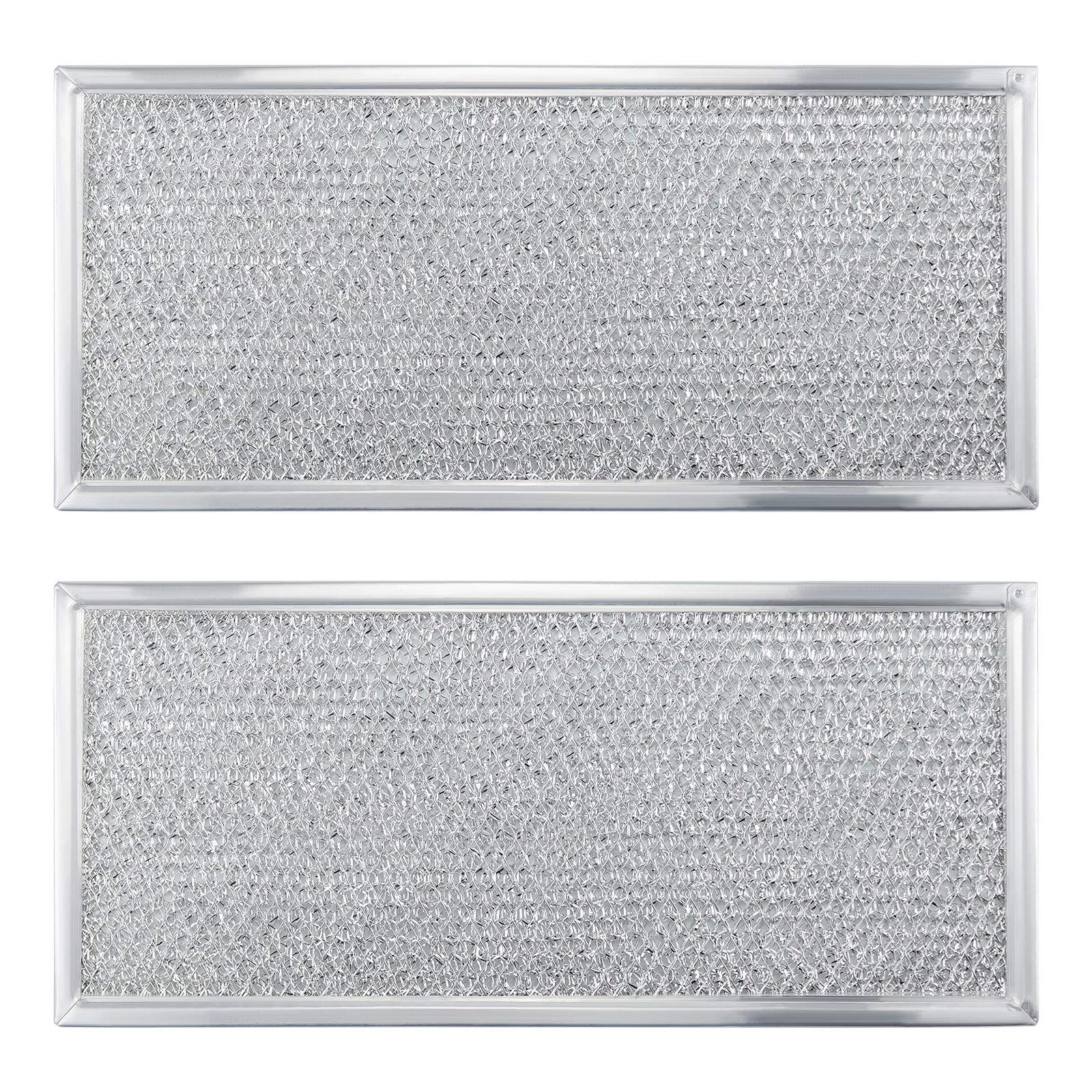 2026 Upgraded W10208631A Microwaves Grease Filter Approx. 13" x 6" by Beaquicy - Replacement for Whirlpool GE Microwaves - Pack of 2