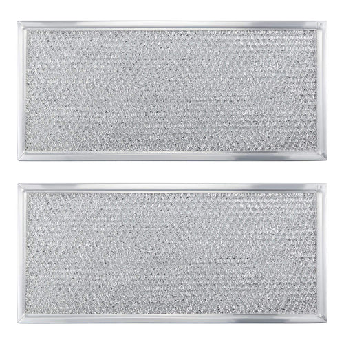 2026 Upgraded W10208631A Microwaves Grease Filter Approx. 13" x 6" by Beaquicy - Replacement for Whirlpool GE Microwaves - Pack of 2