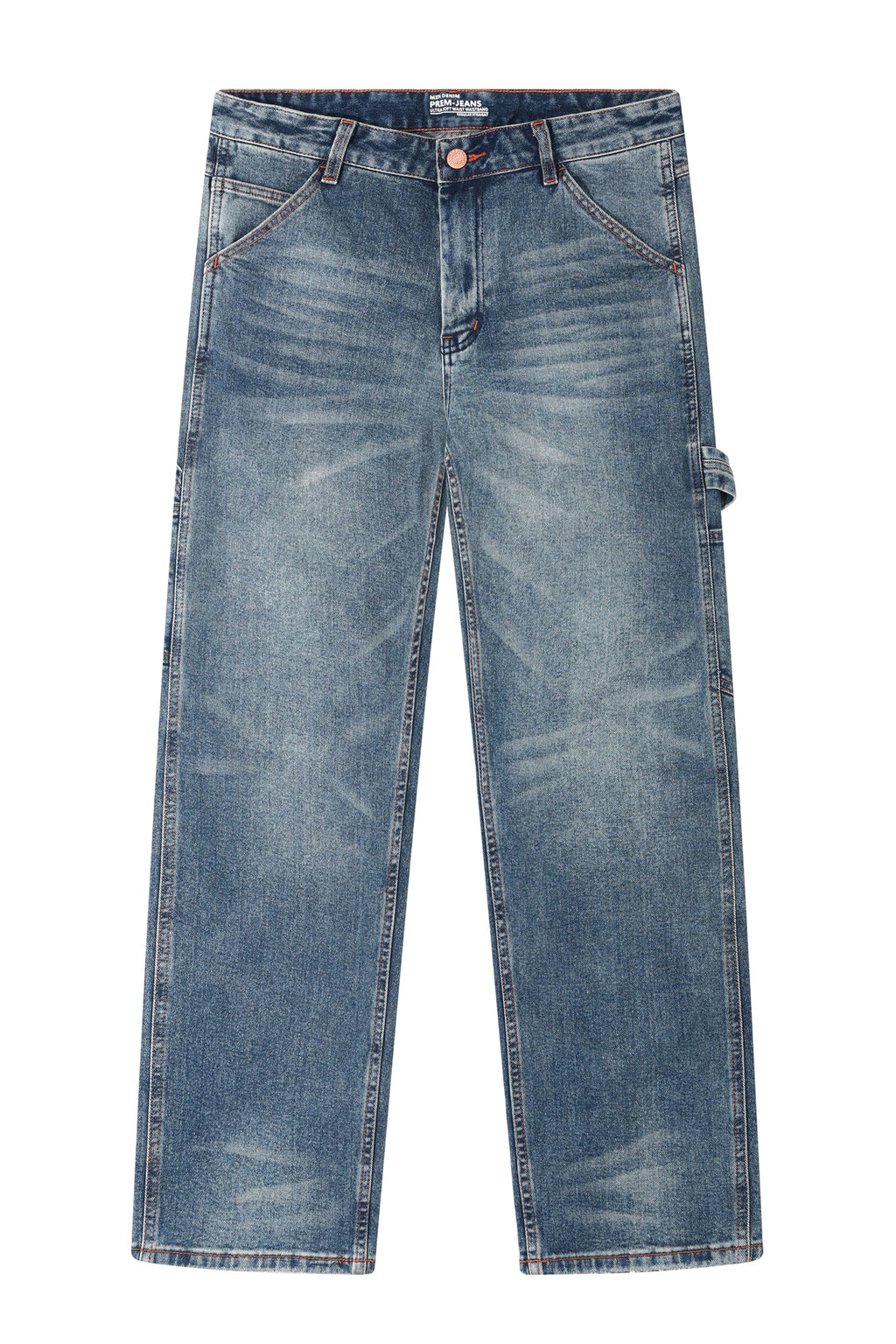 MZNBURAM Men's Stretch Regular Fit Straight-Leg Cotton Fashion Comfort Flex Waist Denim Pants Jeans