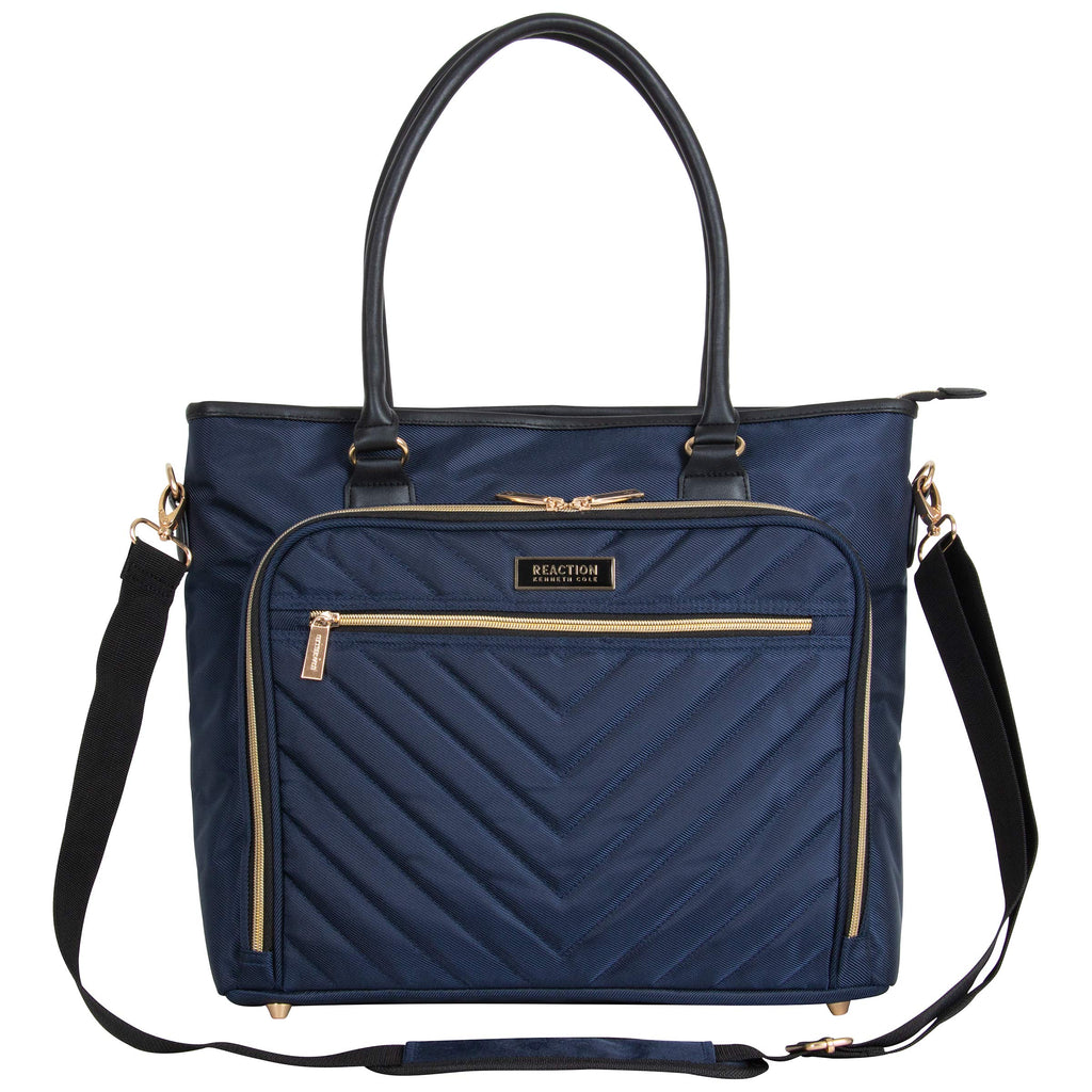 Kenneth Cole REACTION Chelsea Quilted Chevron 15" Laptop & Tablet Business Tote with Removable Shoulder Strap