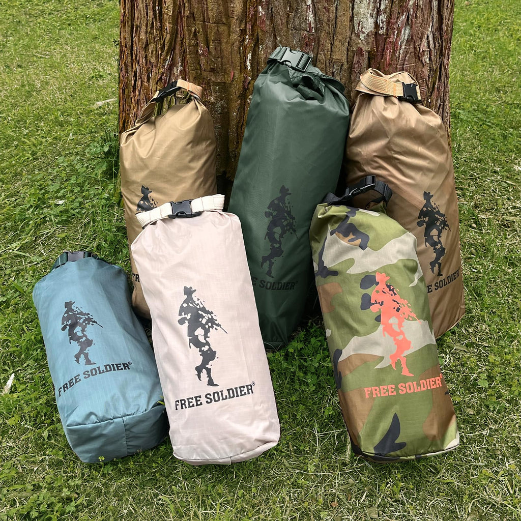 Free Soldier Waterproof Portable Tarp Multifunctional Outdoor Camping Traveling Awning Backpacking Tarp shelter Rain Tarp