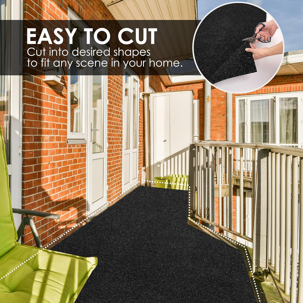koloko 2ft x 2ft Runner Rug Non-Slip Outdoor Indoor Carpet Runner Custom Size Floor Runners Area Rugs Mat with Rubber Backing for Hallway Entryway Balcony Patio Kitchen Garage Stair Laundry