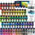 Airbrush Paint - 42 Colors Air Brush Painting Set with 4.05 fl oz Thinner, Iridescent, Neon & Metallic Acrylic Paints, Ready-to-Spray, Water-Based for Paper, Canvas, Wood, Fabric, Models