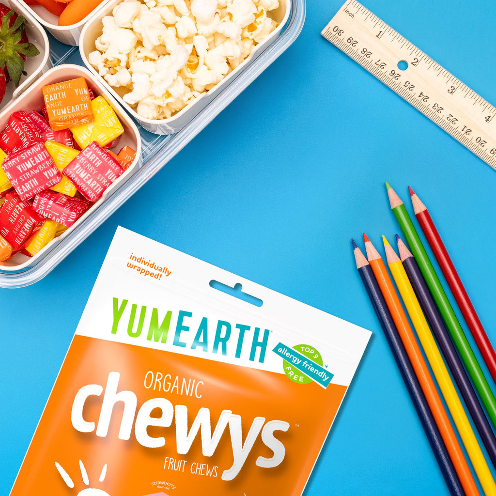 YumEarth Organic Chewys Fruity Reds, 5oz Non GMO, Gluten Free, Vegan, Dye Free Candy - Allergen Friendly