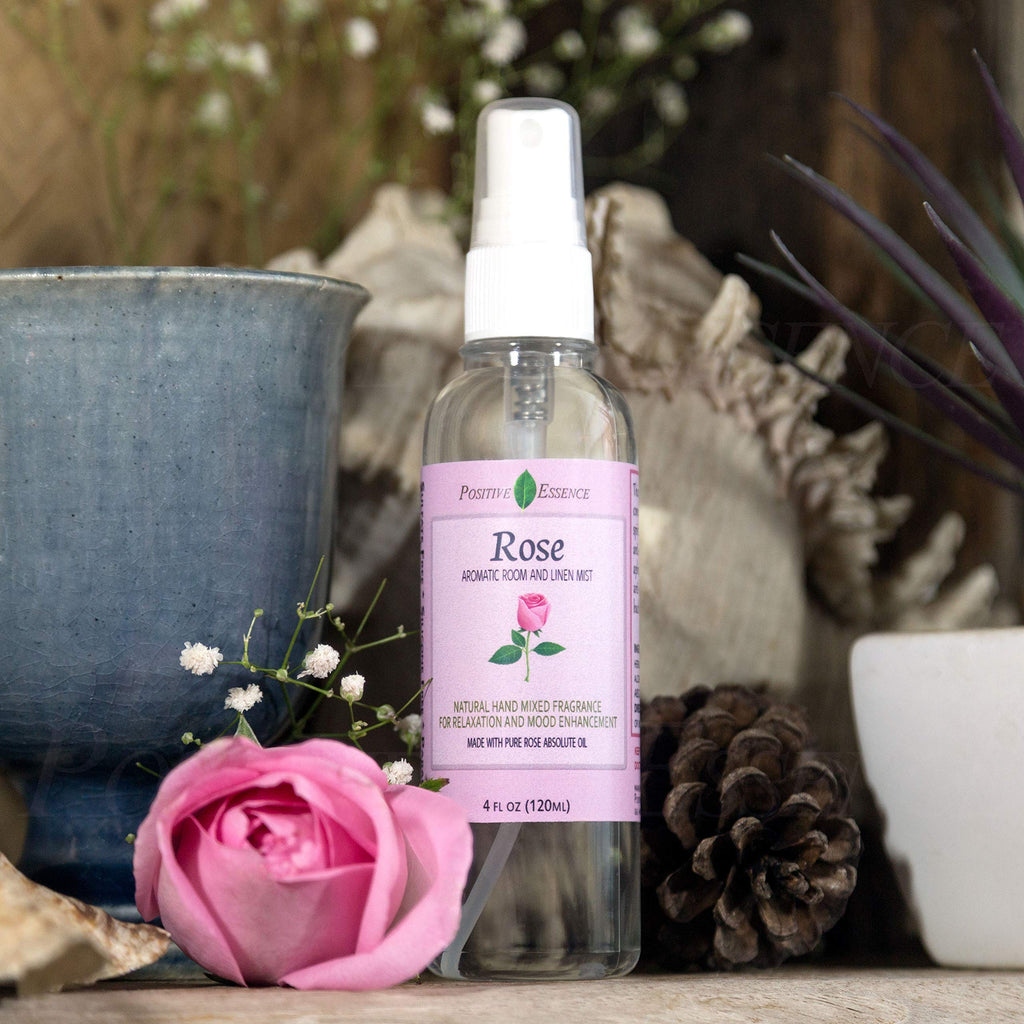 Linen and Room Spray Gift Set, (Lavender, Lemongrass, Rose, & Peppermint), Natural Air Freshener Made with Pure Essential Oils & Minimal Ingredients, Perfect Bathroom Spray or Room Mist, 4-Pack