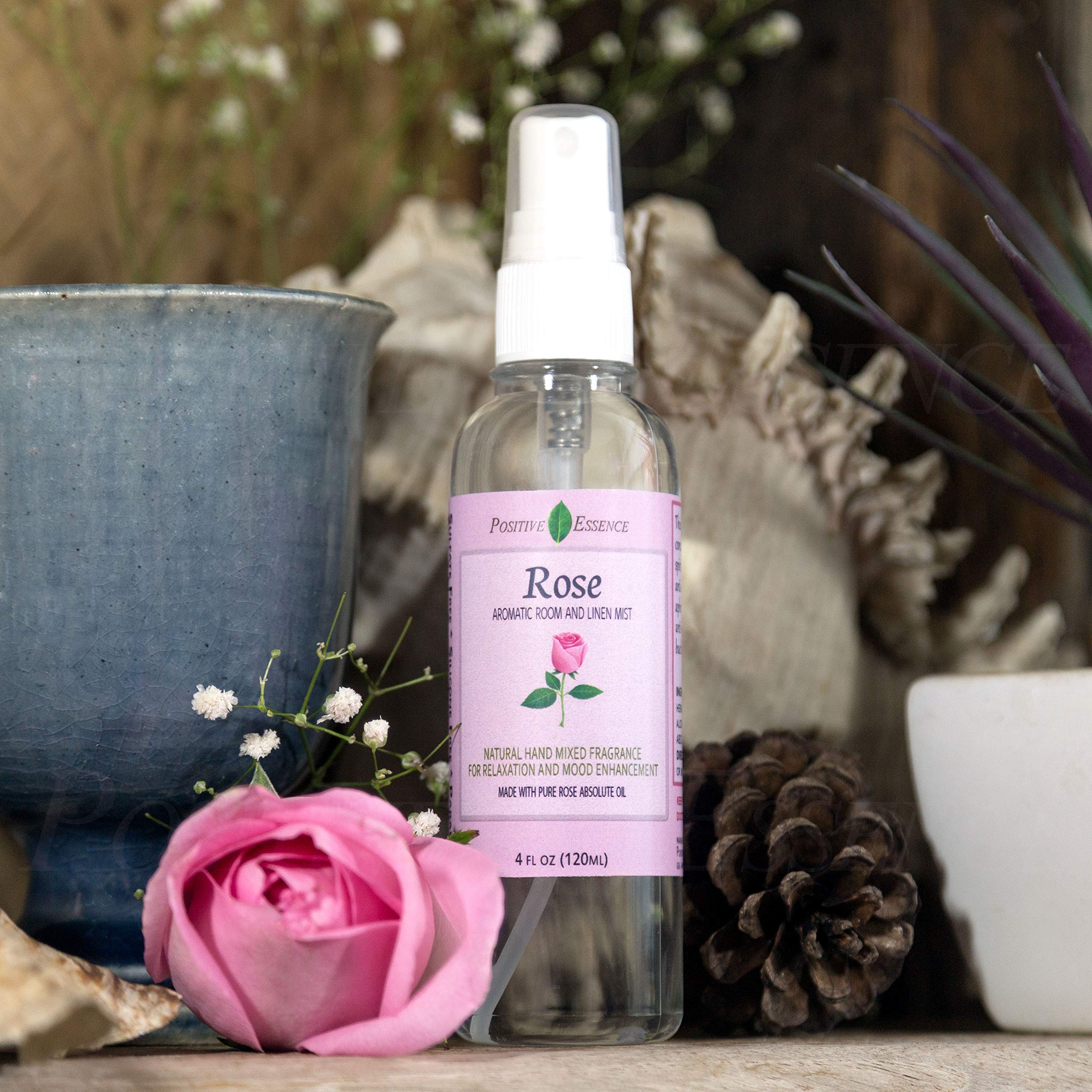 Linen and Room Spray Gift Set, (Lavender, Lemongrass, Rose, & Peppermint), Natural Air Freshener Made with Pure Essential Oils & Minimal Ingredients, Perfect Bathroom Spray or Room Mist, 4-Pack
