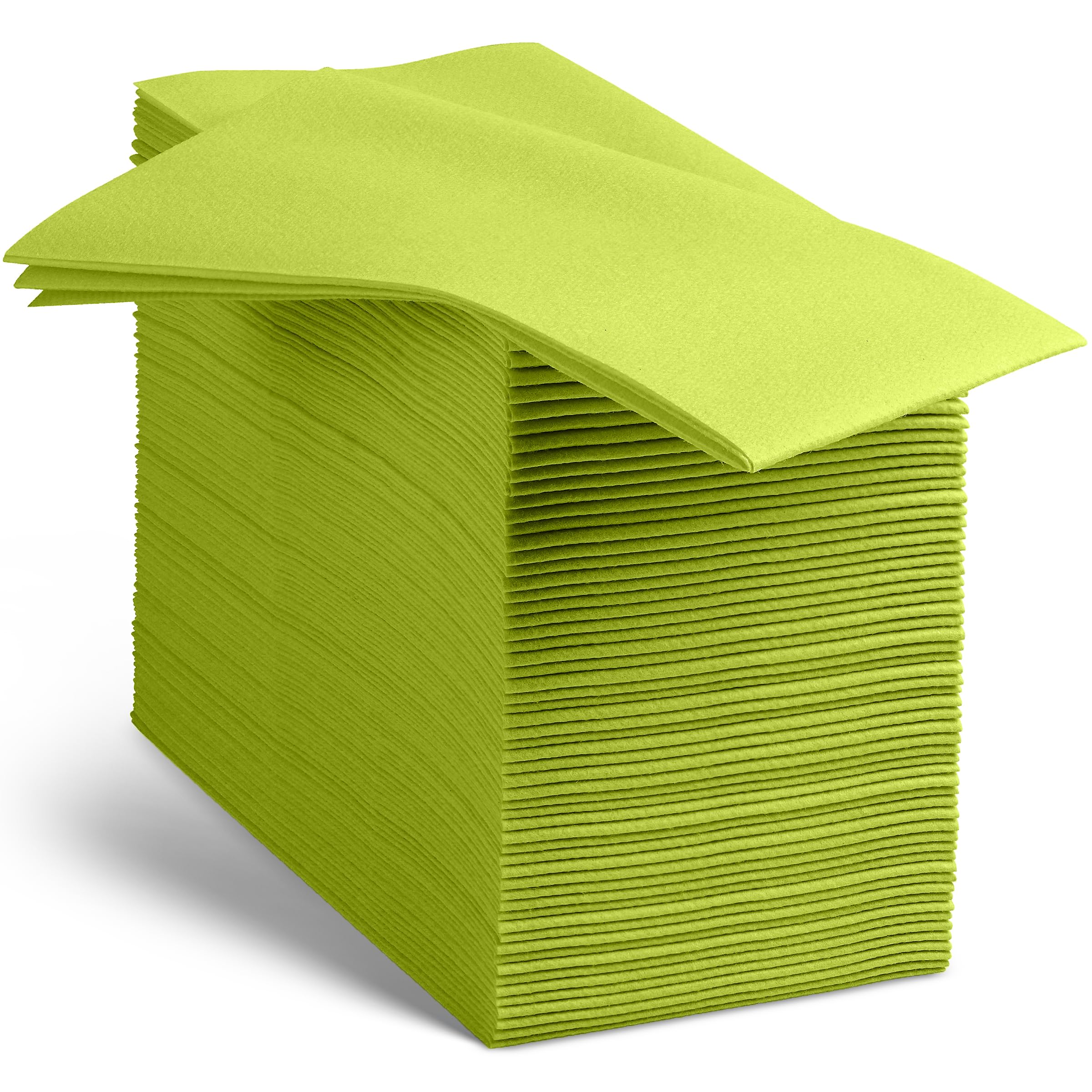 100 Linen-Feel Colored Paper Napkins - Decorative Cloth-Like Beige Dinner Napkins - Soft And Absorbent. For Kitchen, Party, Wedding, Bathroom Or Any Occasion. (Pack of 100)