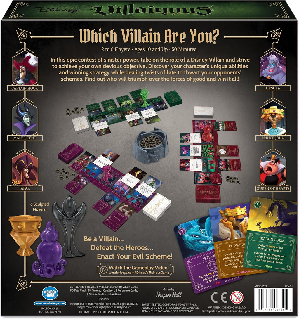 Ravensburger Disney Villainous Strategy Board Game for Age 10 and Up - 2019 Toty Game of The Year Award Winner