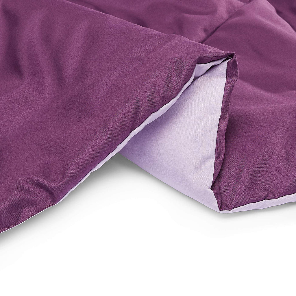 Amazon Basics Reversible Lightweight Microfiber All Season Comforter Blanket, Twin/Twin XL, Burgundy/Grey (Pack of 2)