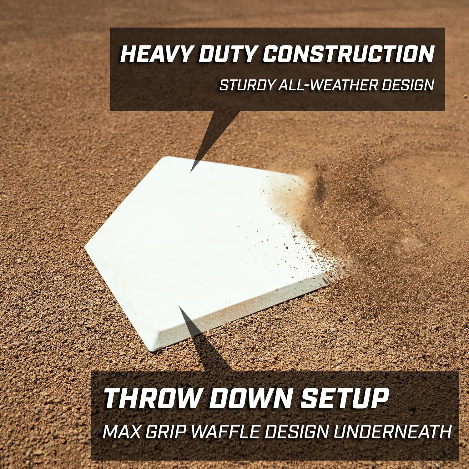 GoSports Baseball & Softball 4 Piece Premium Base Set - Heavy-Duty for Athletes