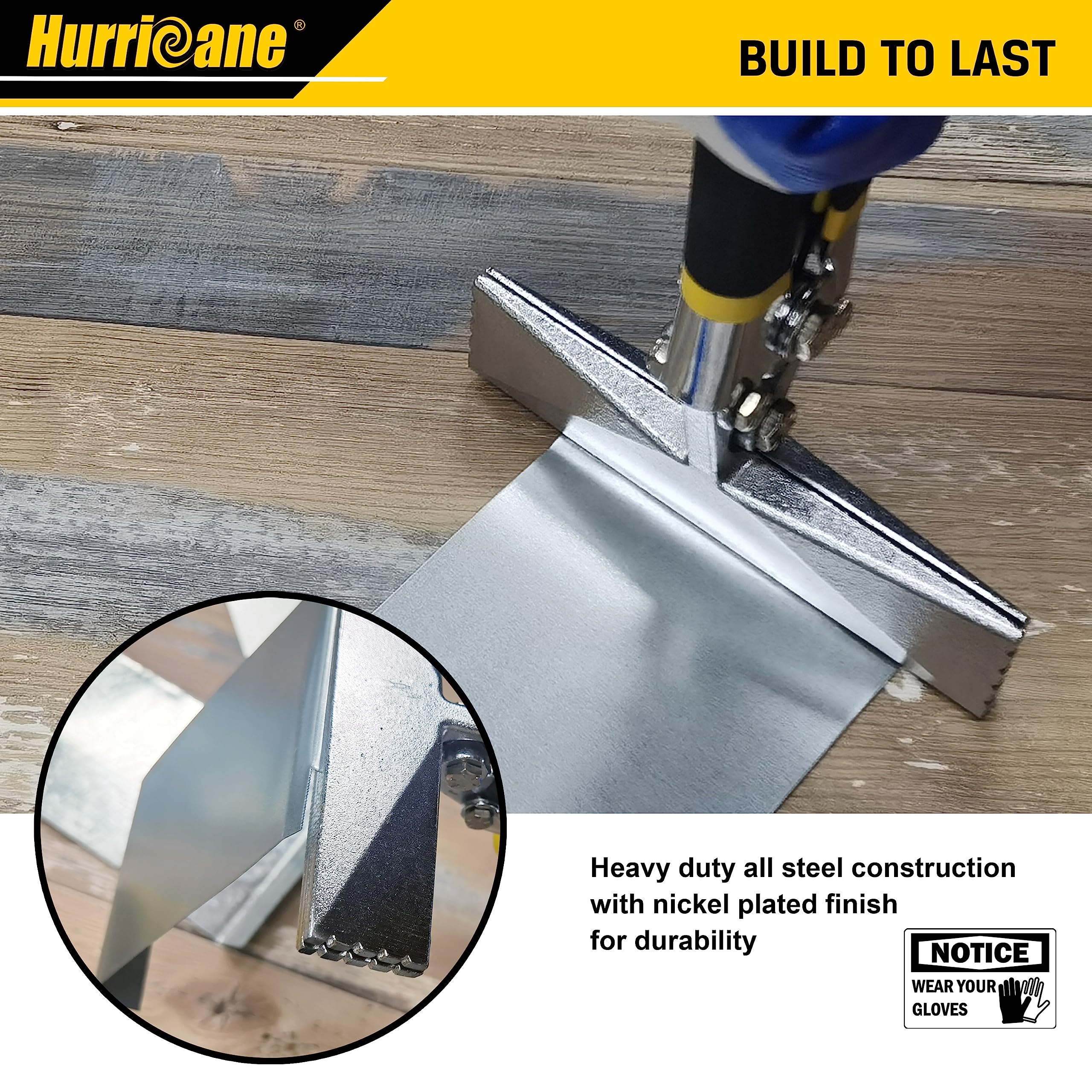 HURRICANE 3inch Sheet Metal Hand Seamer, Heavy Duty Bender for Metal Flattening, Precision Duckbill Pliers and Sheet Metal Tongs, Ideal for HVAC Projects, Ergonomic Straight Flat Smooth Jaw