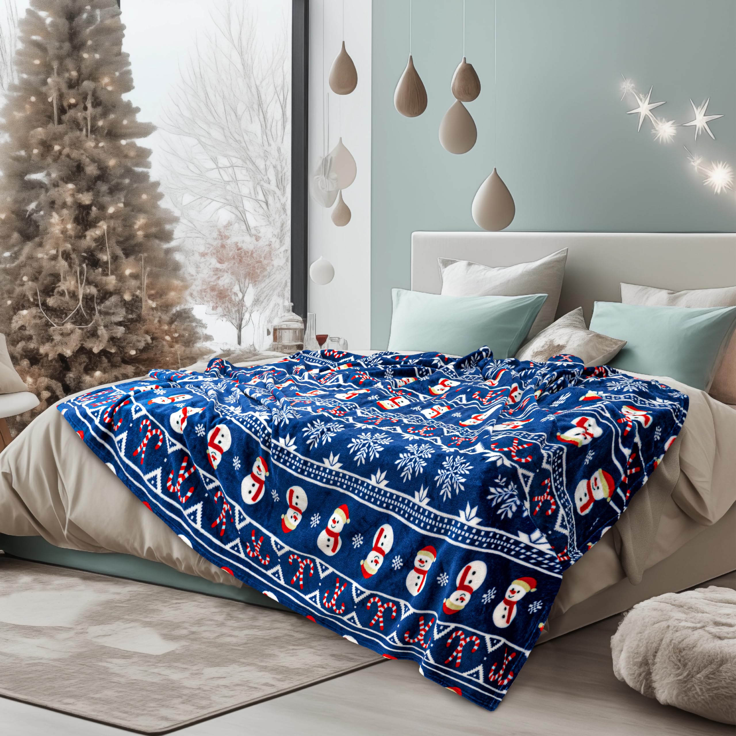 Pavilia Patriotic Blanket - American National Flag Throw Blanket for Sofa Couch Bed, Soft Microfiber Fleece Reversible, USA Military Veteran July 4th Gift - 50 x 60 Inches