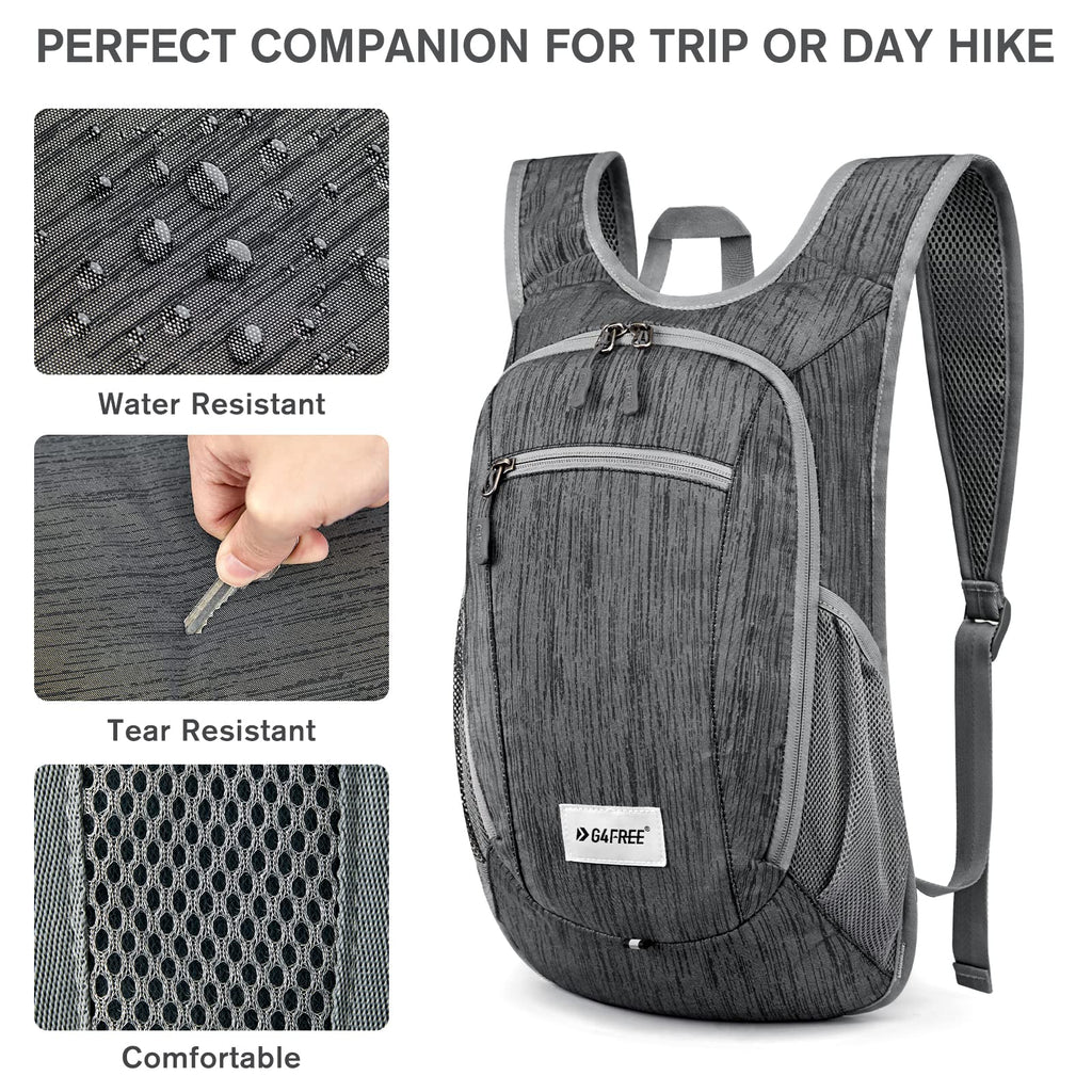 G4Free 10L/15L Hiking Backpack Lightweight Packable Hiking Daypack Small Travel Outdoor Foldable Shoulder Bag