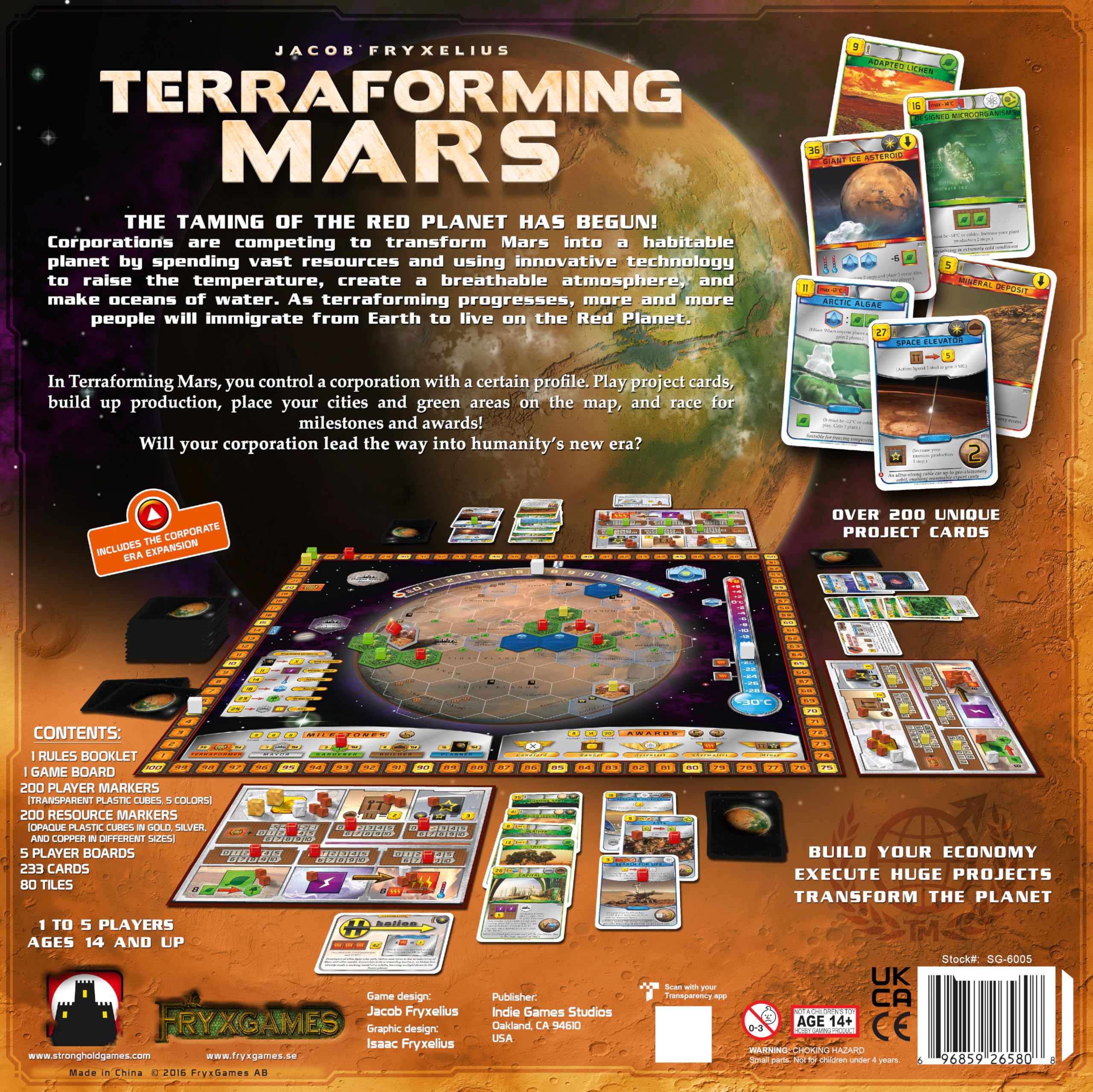 Terraforming Mars The Colonies by Stronghold Games, Strategy Board Game