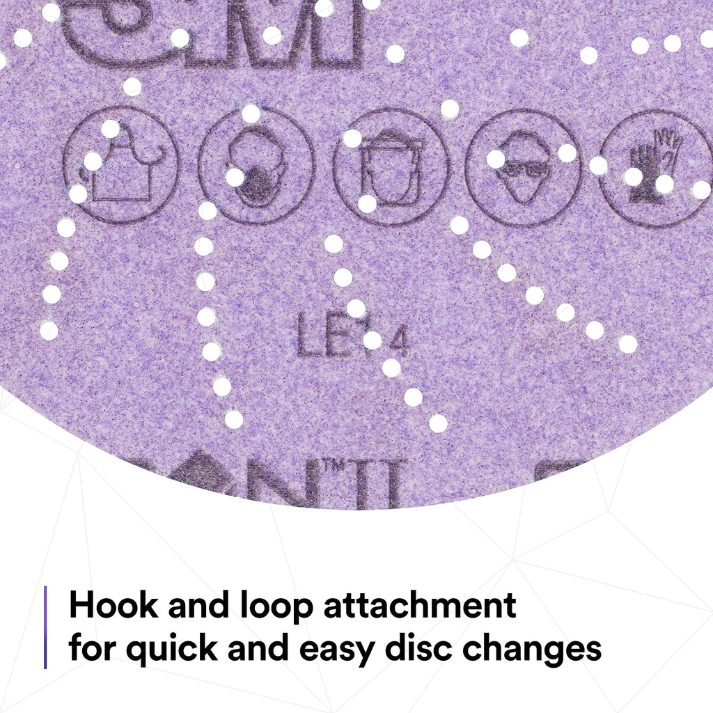 3M Xtract Cubitron II Hookit Clean Sanding Film Disc 775L, 150+, 3 in, Pack of 50 Hook and Loop Sanding Discs for Paint Preparation and Removal, General Sanding, Refining, Blending, and Featheredge