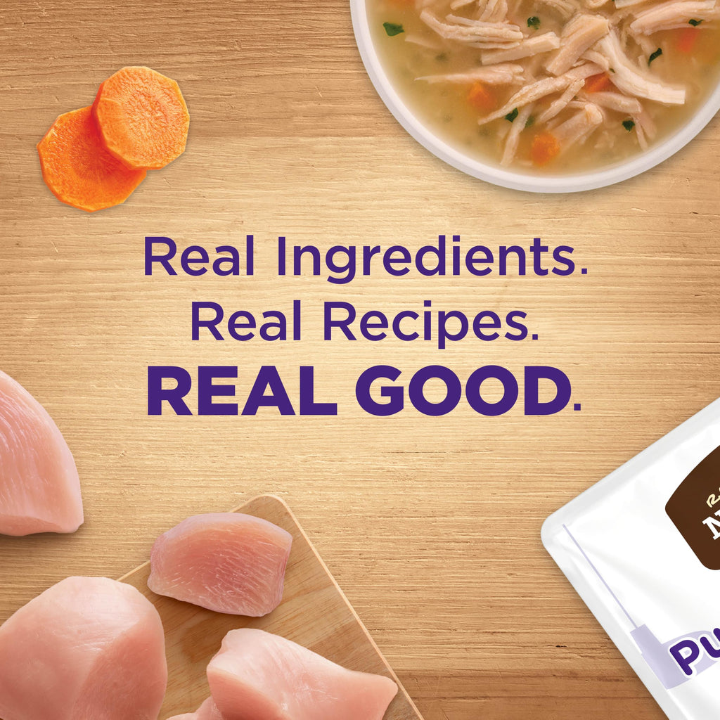 Nutrish Rachael Ray Purrfect Broths Classic Chicken Recipe, Lickable Complements for Cats, 1.4 oz. Pouch, 24 Count
