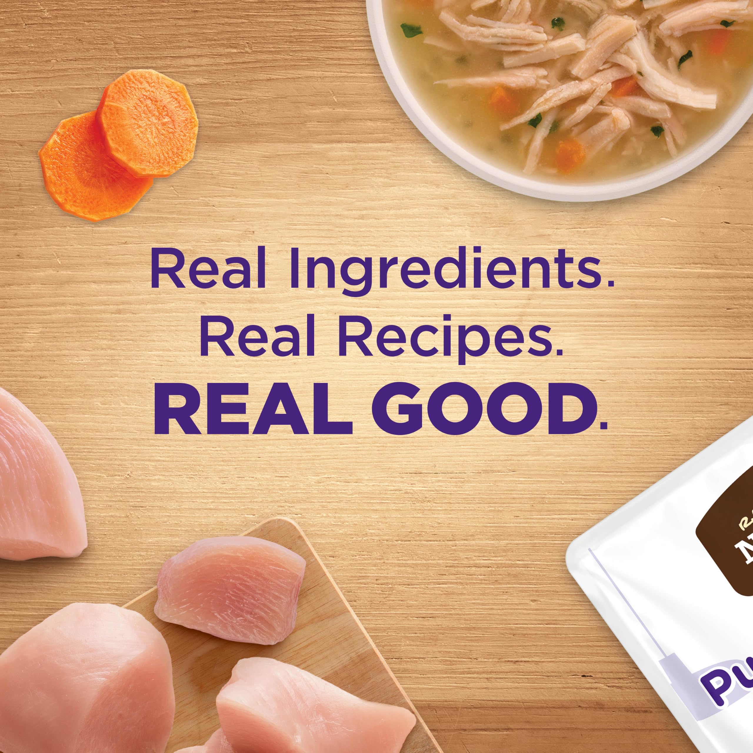 Nutrish Rachael Ray Purrfect Broths Classic Chicken Recipe, Lickable Complements for Cats, 1.4 oz. Pouch, 24 Count