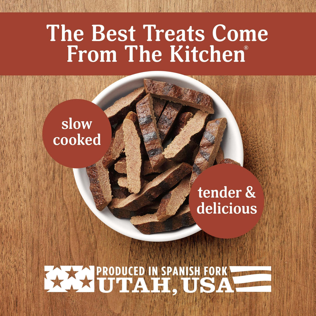 Milo's Kitchen Homestyle Dog Treats, Beef Sausage Slices, 10 Ounce, High Protein, No Artificial Flavors