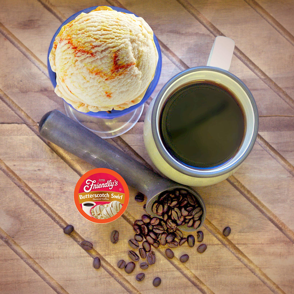 Friendly's Coffee Pods Assorted Flavored Ice Cream Variety Pack Compatible with Keurig K Cup Brewers, Assorted Variety Pack, 40 Count (Pack of 1)