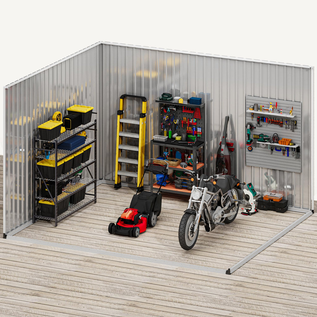 DWVO 6x4ft Outdoor Storage Shed, Lockable Metal Tool Storage Sheds, Waterproof Garden Sheds with Vents for Backyard, Patio, Garage, Lawn, Dark Gray