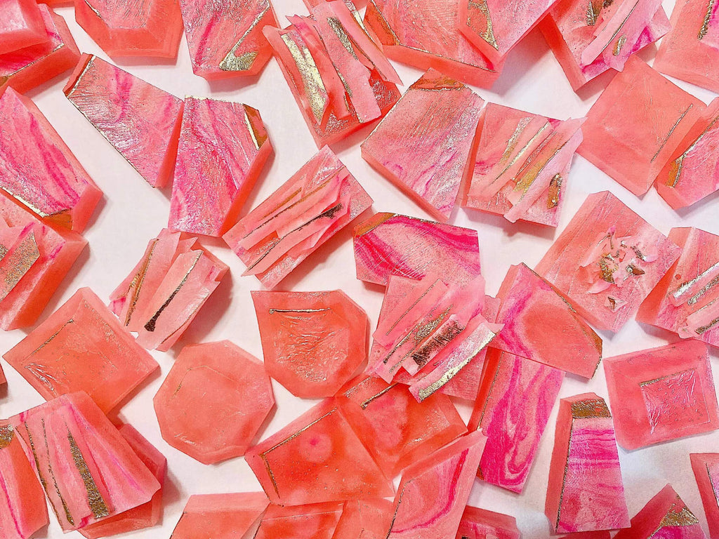 Silky Gem - Edible Lychee Flavored Aurora Crystal Candy, 8-10 pieces, Kohakutou, Edible Gem, Vegan, Gluten Free, ASMR