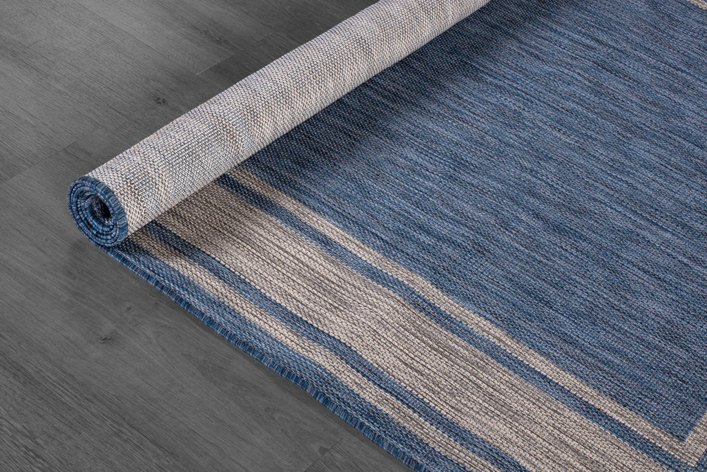Beverly Rug Outdoor Rug 5x7 Modern Bordered Area Rugs for Indoor and Outdoor Patio Deck Porch Garden Waterproof Weather Sun Resistant Washable Outside Carpet (5 x 7 Beige)