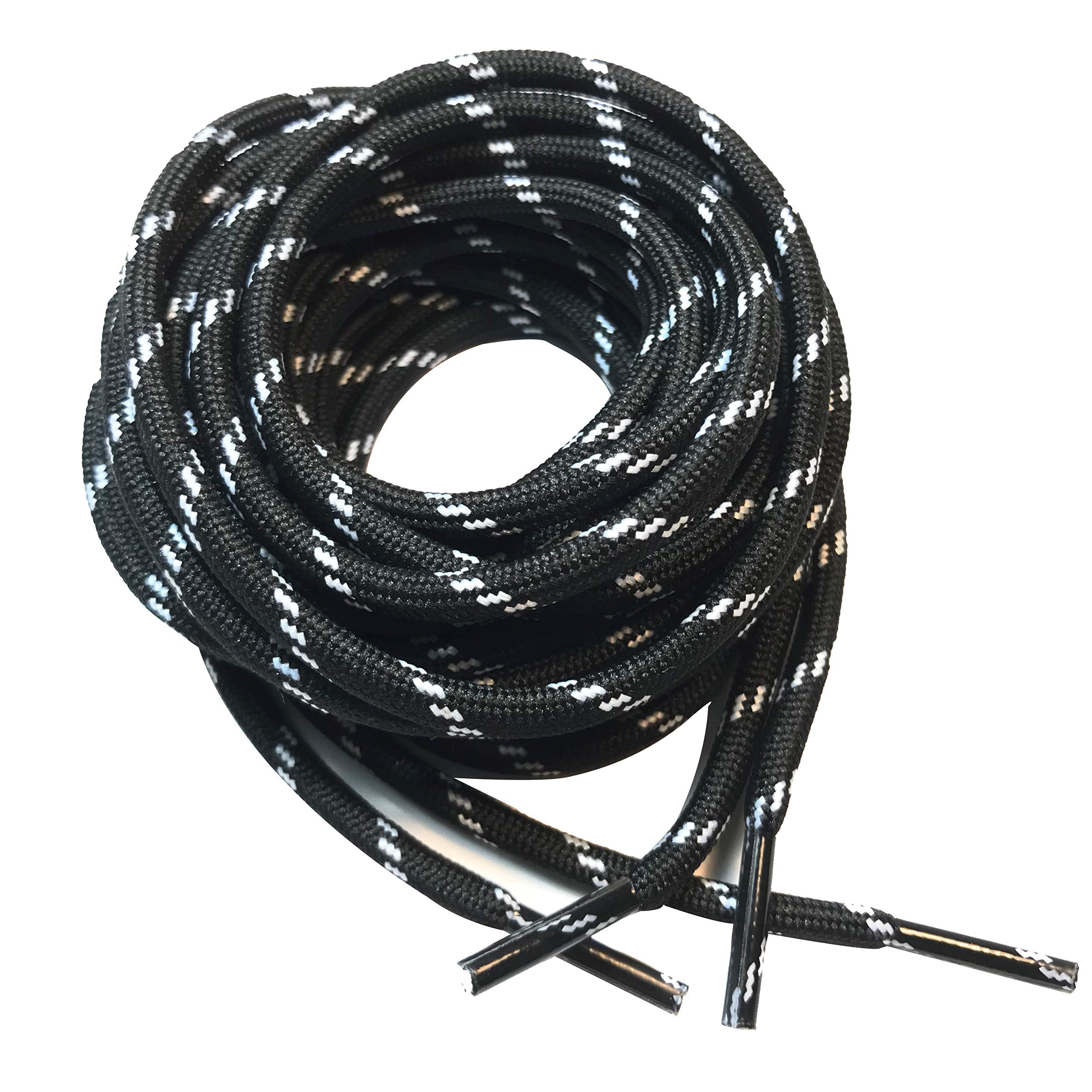 B&Q 3 Pairs Heavy Duty Round Boot Laces Shoelaces for Hiking Walking Construction Safety Work Boots Shoes