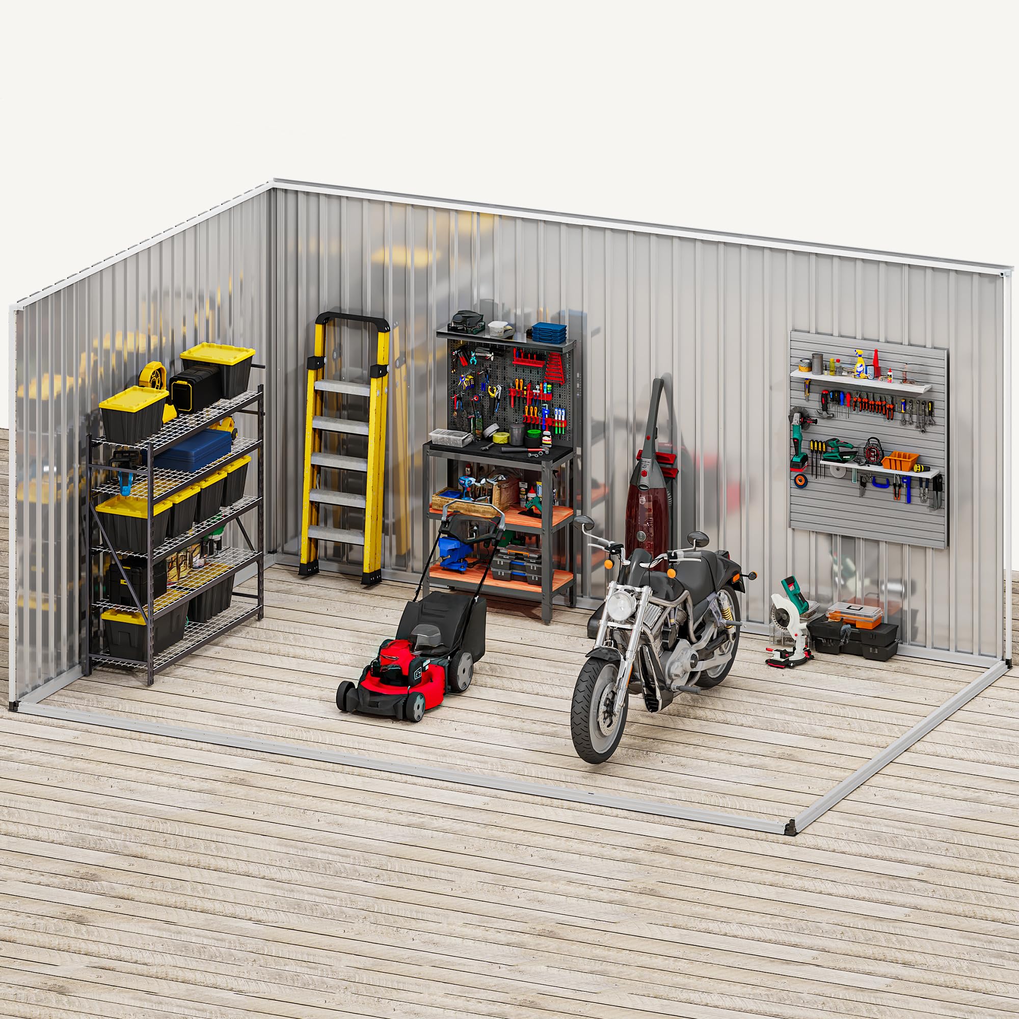DWVO 6x4ft Outdoor Storage Shed, Lockable Metal Tool Storage Sheds, Waterproof Garden Sheds with Vents for Backyard, Patio, Garage, Lawn, Dark Gray