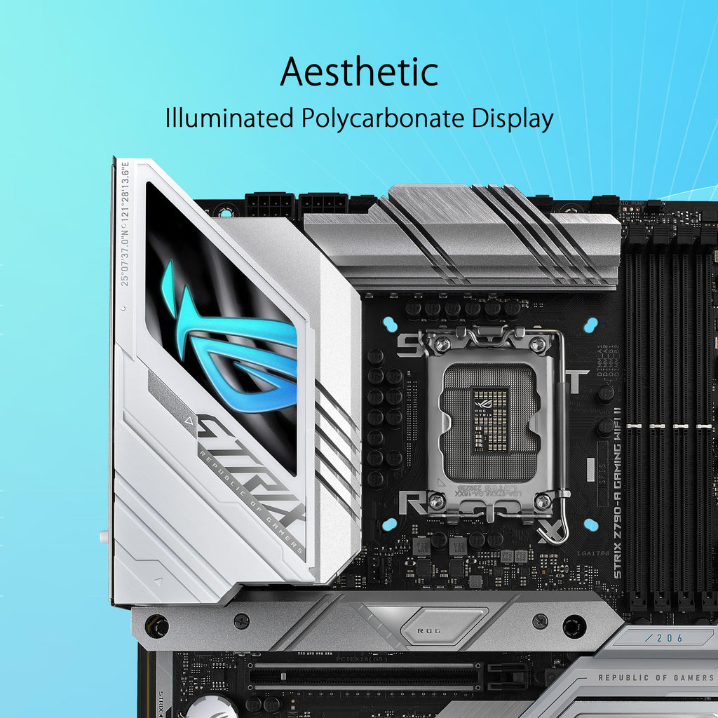 ASUS ROG Strix Z790-E Gaming WiFi 6E LGA 1700(Intel 14th,13th&12th Gen) ATX gaming motherboard(PCIe 5.0, DDR5,18+1 power stages,2.5 Gb LAN,Thunderbolt 4,5xM.2, 1xPCIe 5.0 M.2,Front panel USB 3.2 port)