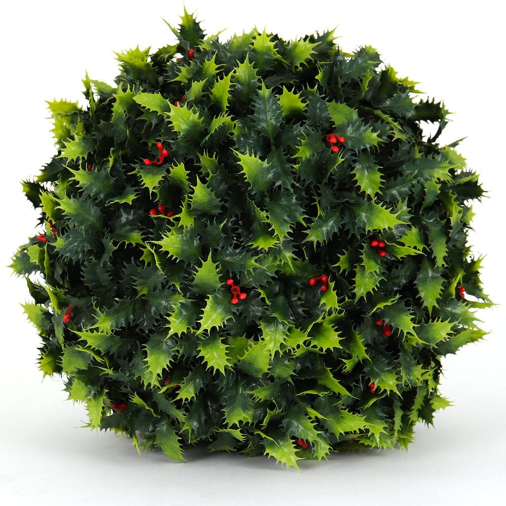 3rd Street Inn XL Baby's Breath Topiary Ball - Artificial Plant Set - Indoor/Outdoor Wedding Party Decor - Faux Foliage Garden Sphere - Tree and Bush Substitute (19")