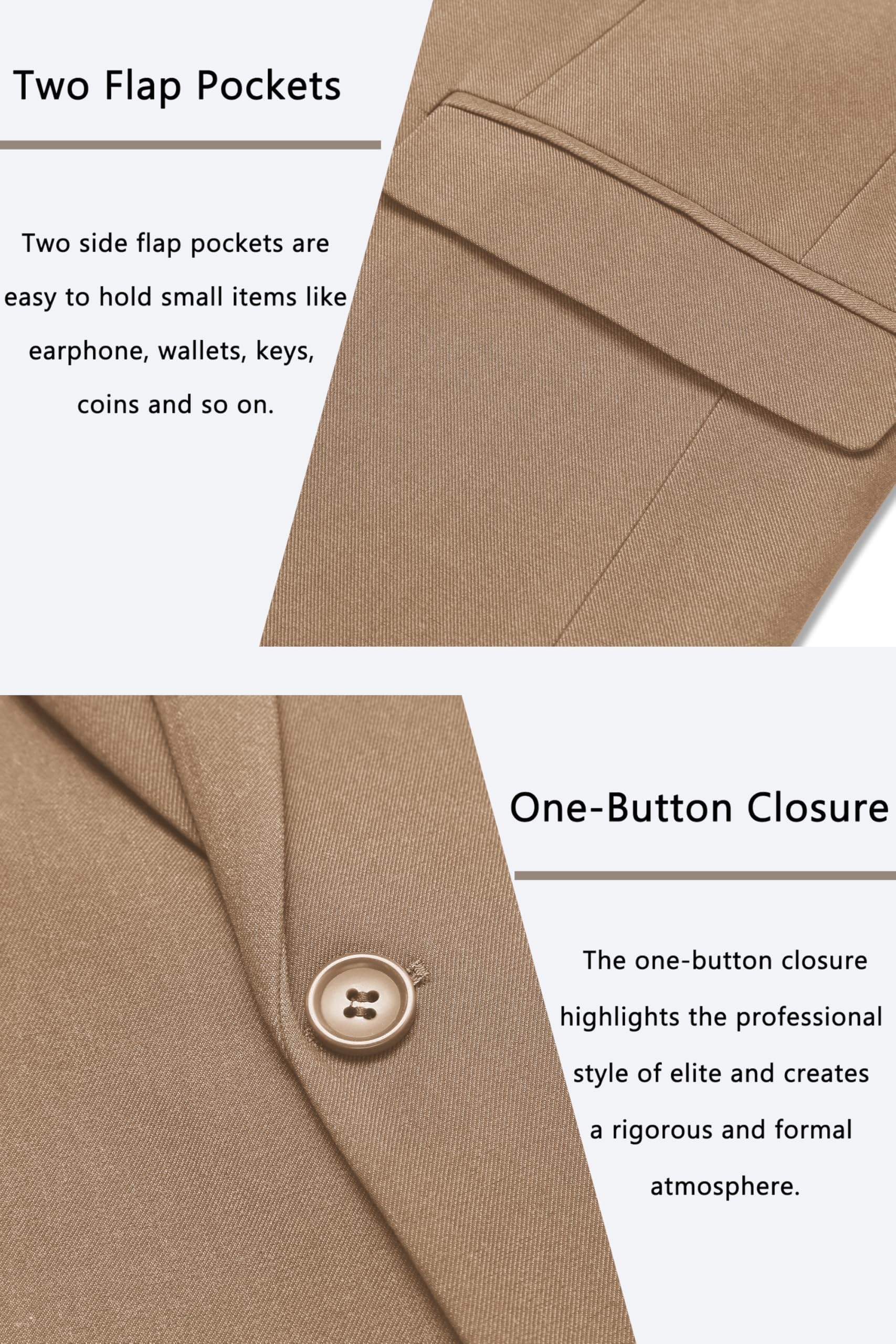 COOFANDY Men's Casual Blazer One Button Sport Coat Slim Fit Lightweight Suit Blazer Jacket