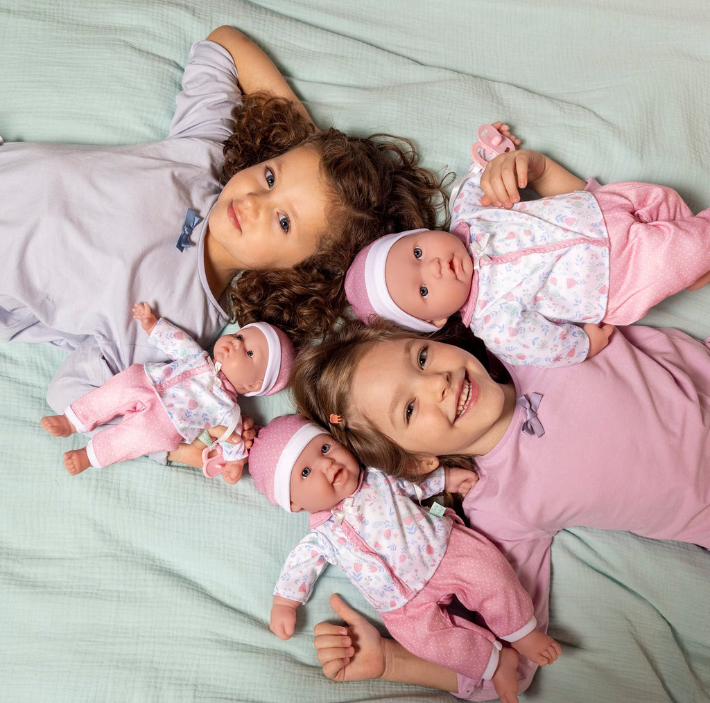 JC Toys La Baby Caucasian Baby Doll Set – 11 Inch Soft Body Doll with Accessories Including a Removable Blue Outfit – Small Baby Doll Toy for Children 12 Months and Older