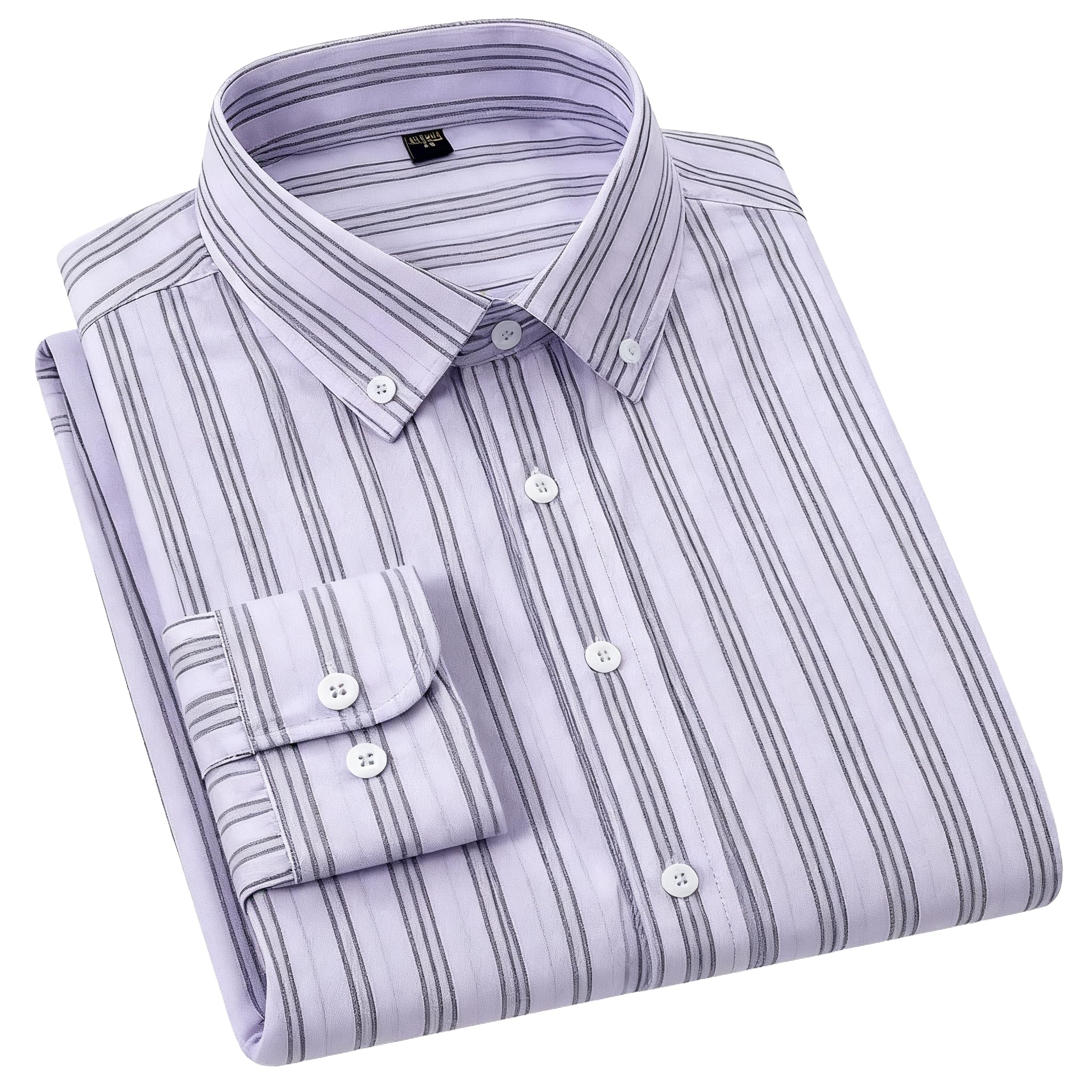 Cromoncent Mens Cotton Oxford Shirt Long Sleeve Button Down Dress Shirts with Pocket