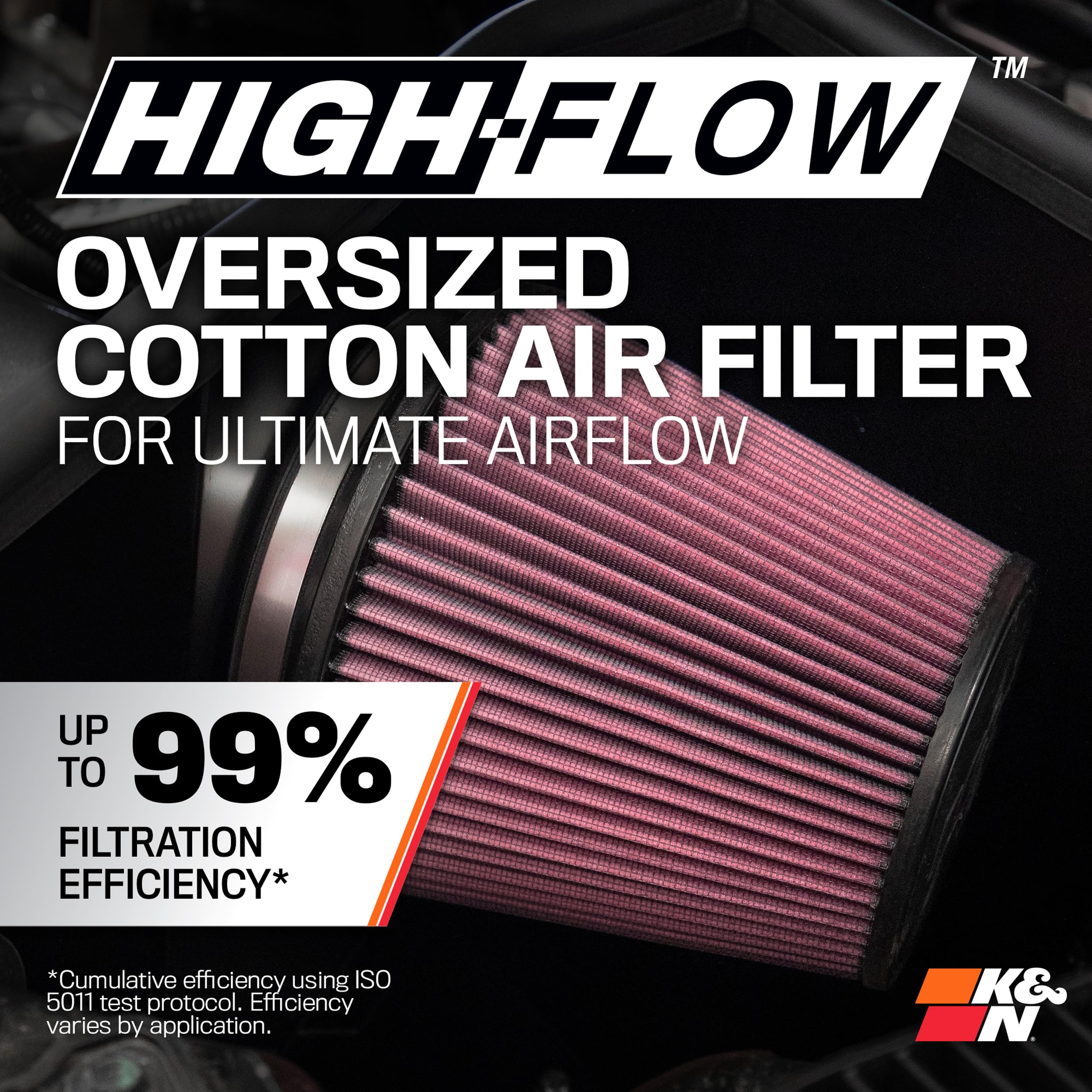 K&N Cold Air Intake System: High-Flow Air Filter, Increase Performance & Towing: Compatible with 2009-2014 Chevy/GMC/Cadillac Silverado, Suburban, Tahoe, Sierra, Yukon, Escalade, Avalanche, 57-3070