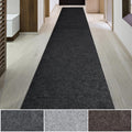 iCustomRug Entryway Mat, 3 x 4ft, Charcoal, Indoor/Outdoor, Waterproof TPR Backing, Low-Profile All-Weather Utility Carpet
