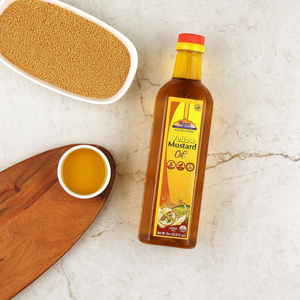 Rani Premium Oils Combo Set of 3 - Peanut Oil, Mustard Oil, Sesame Oil 16.9 Ounce (500ml) ~ Cold Pressed | 100% Natural | Kosher | NON-GMO | Vegan | Gluten Free