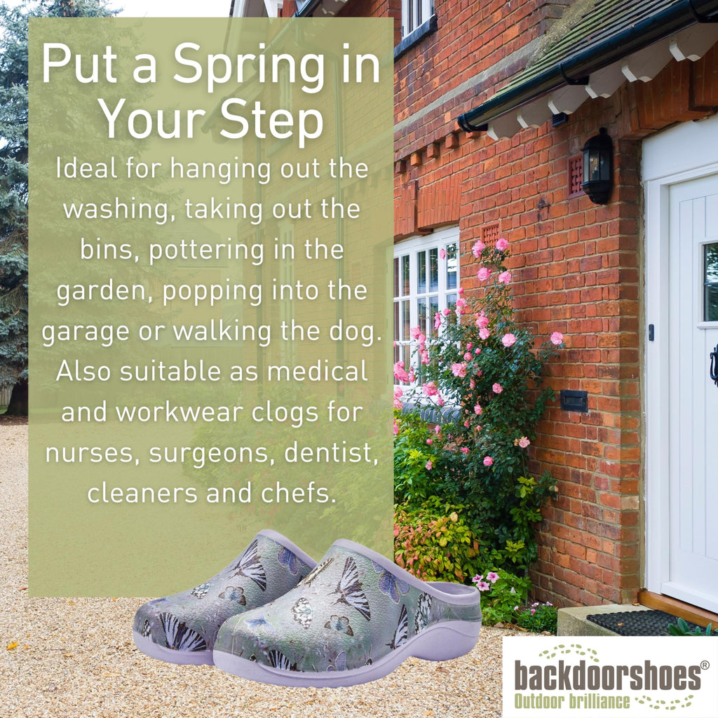 Backdoorshoes Waterproof Premium Garden Clog Shoes for Women with Arch Support