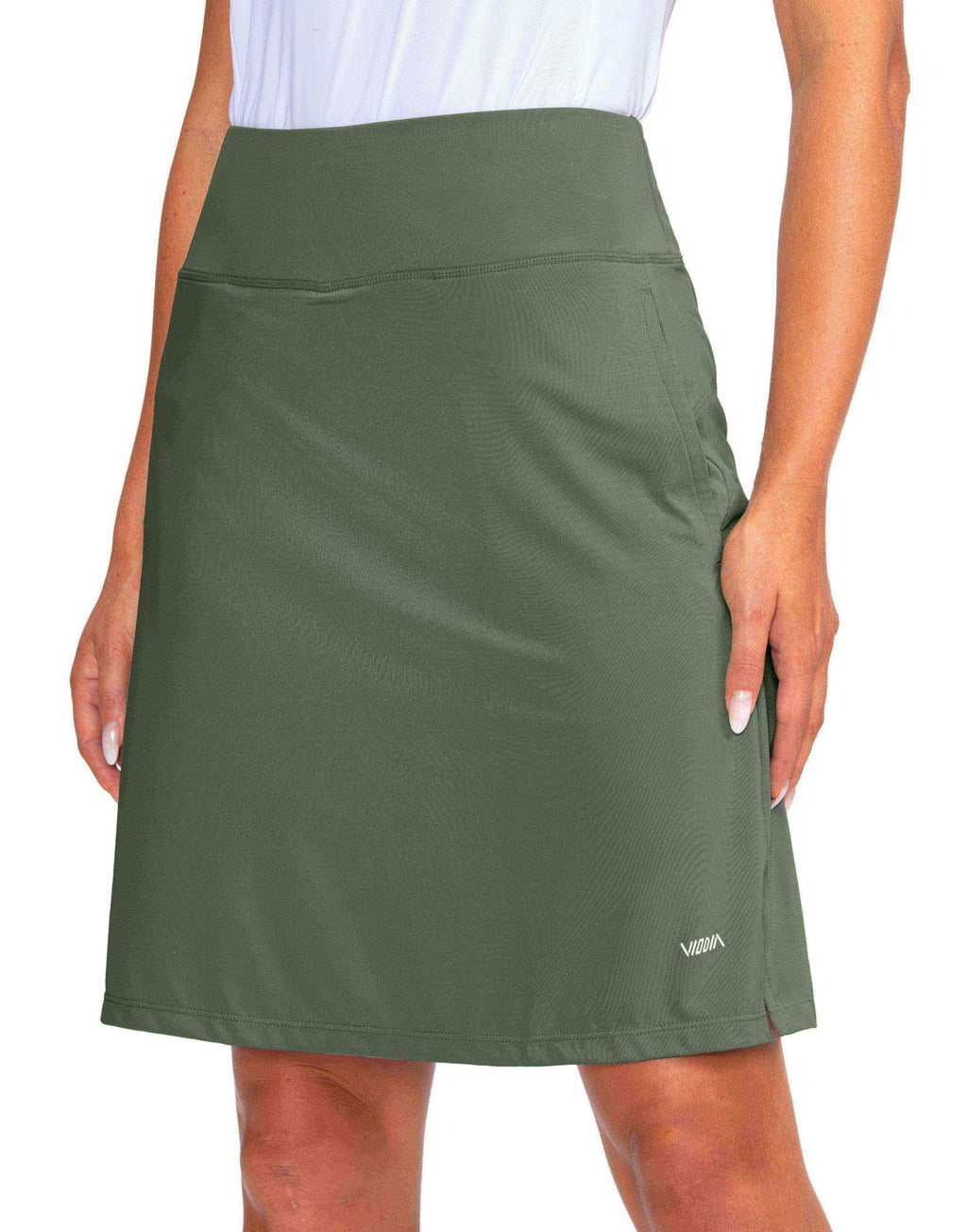 Viodia Women's 20" Knee Length Skorts Skirts UPF50+ Athletic Tennis Golf Skirt for Women Casual Summer Skirts