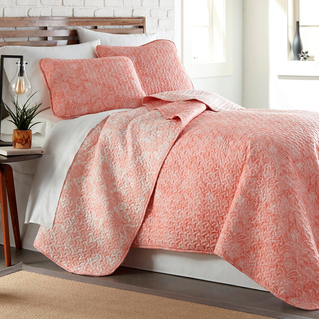 Southshore Fine Living, Inc. XL Twin Quilt Set, Microfiber Quilted Bedspread, White Bedding Twin Coverlet w/Pillow Sham, Pet Hair Resistant Bedding Coverlet Set, Quilted Coverlet, Bright White Quilt