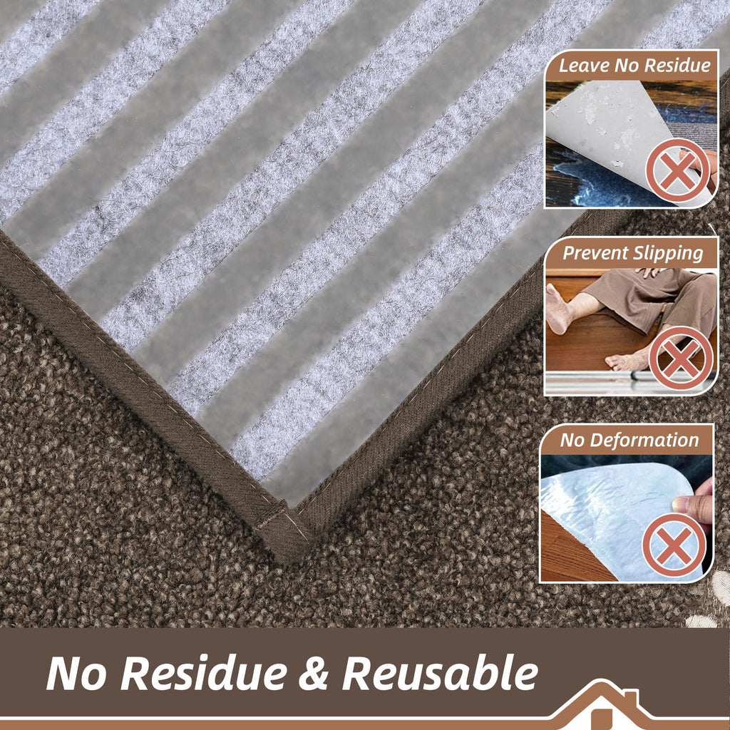 BEQHAUSE Stair Treads for Wooden Steps 28inX9in, Non Slip Carpet Stair Treads Indoor Stair Runners Machine Washable, Soft Stair Rugs Mat Surface Polyester TPE Backing, 4pcs, Beige