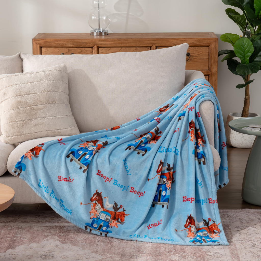 Berkshire Blanket VelvetLoft® Luxury Soft Polyester Throw Blanket, Don’t Let The Pigeon Drive The Bus, 50 x 70in(Official Mo Willems® Product)
