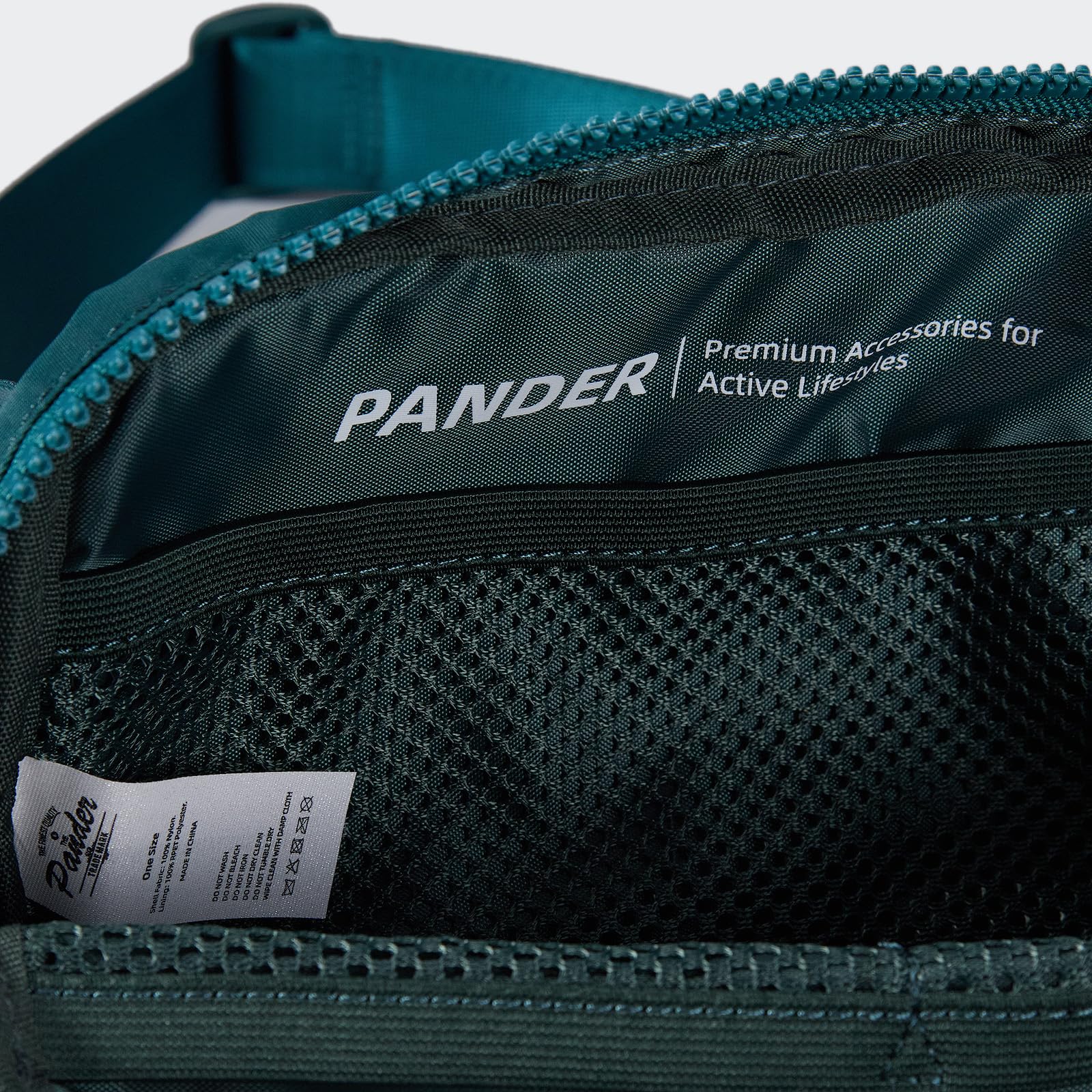 Pander Two Way Zipper Fanny Pack Nylon Everywhere Belt Bag for Women, Water Repellent Waist Packs, Crossbody Bags with Adjustable Strap (Black).