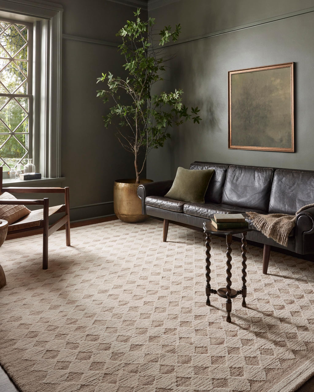 Loloi Magnolia Home by Joanna Gaines Rae Collection RAE-02 Charcoal/Mist 2'-3" x 3'-9" Accent Rug