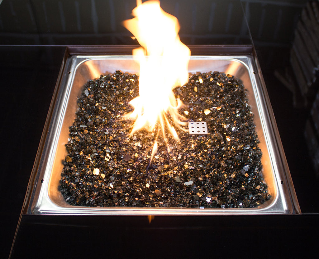 Hiland RGLASS-2-AMB Fire Glass, 20 lb, Amber
