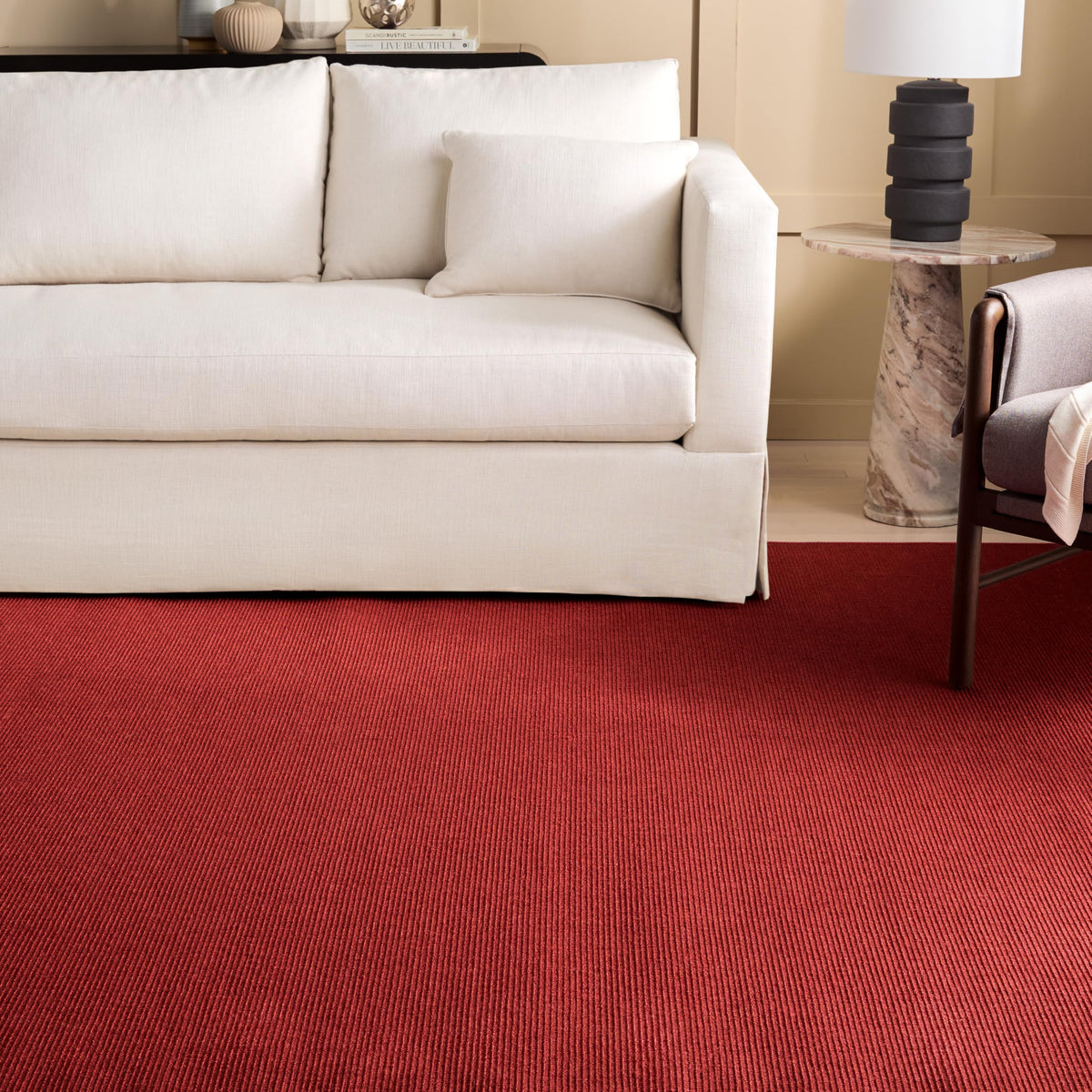 Martha Stewart x SAFAVIEH Area Rug Collection - 1'9" x 2'10", Beige & Ivory, Sisal & Jute, Farmhouse Style, Ideal for Living Room, Bedroom, Office, Dining Space (MSR9501C)