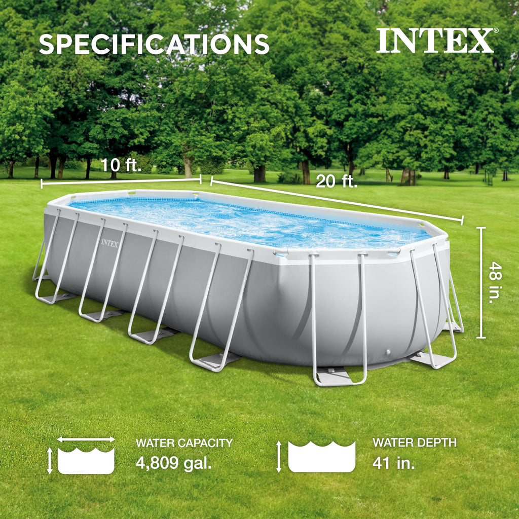 INTEX 26700EP 10Ft X 30In Prism Frame Premium Above Ground Swimming Pool (Pump Not Included)