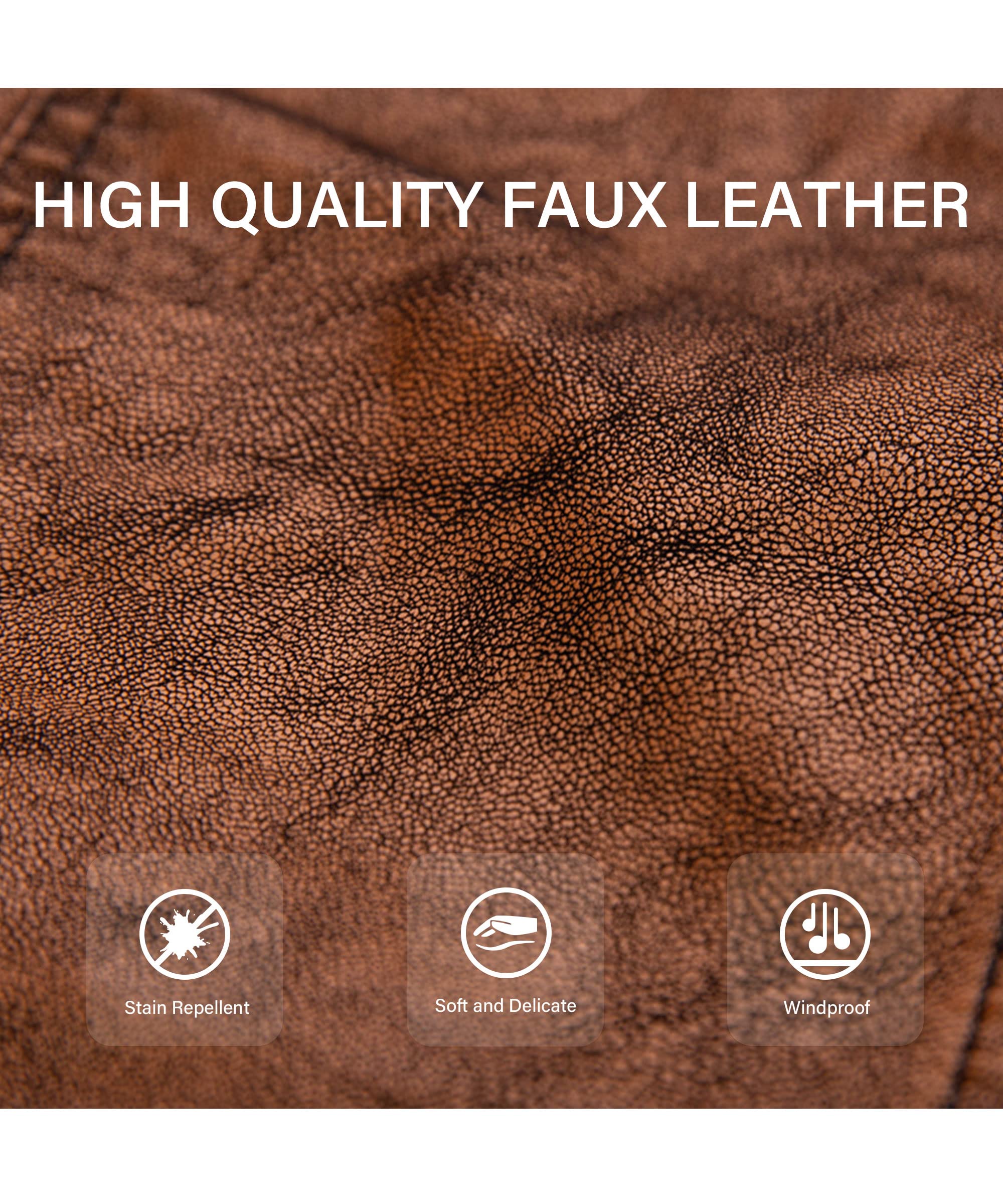 Bellivera Women's Faux Leather Casual Jacket 2026 Spring Trendy Motorcycle Outfits Lightweight Classic Coat