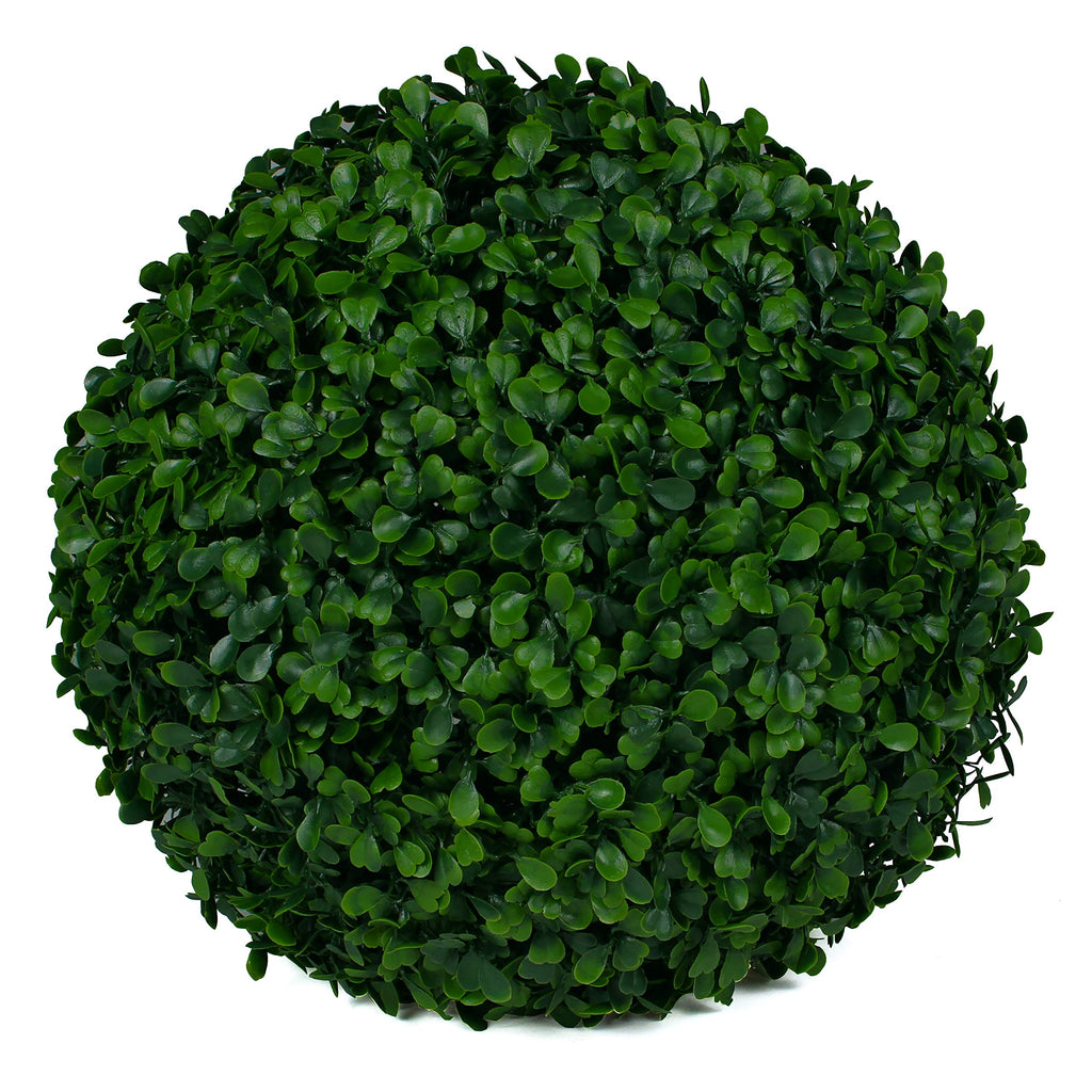 3rd Street Inn XL Baby's Breath Topiary Ball - Artificial Plant Set - Indoor/Outdoor Wedding Party Decor - Faux Foliage Garden Sphere - Tree and Bush Substitute (19")