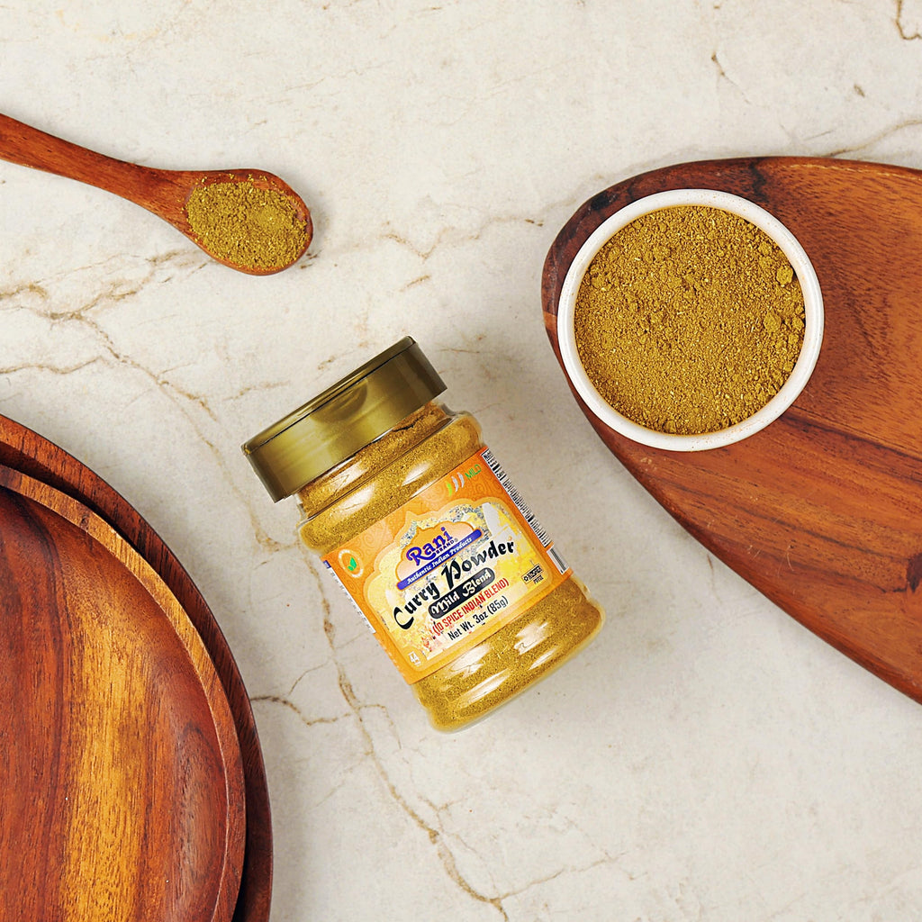 Rani Curry Powder Mild (10-Spice Authentic Indian Blend) 3oz (85g) PET Jar ~ All Natural | Salt-Free | NO Chili or Peppers | Vegan | No Colors | Gluten Friendly | NON-GMO | Kosher | Indian Origin